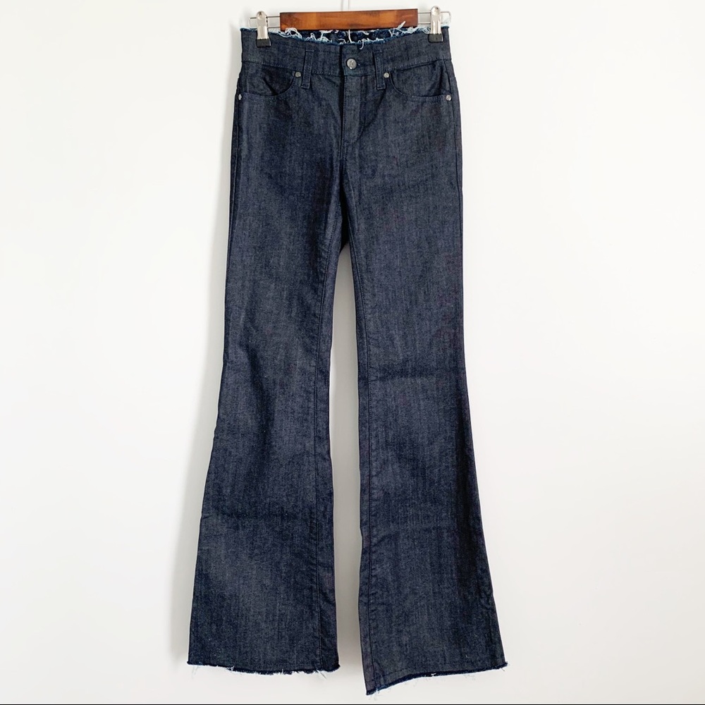 8 By YOOX Net A Porter Frayed Hem Flared Jeans 27